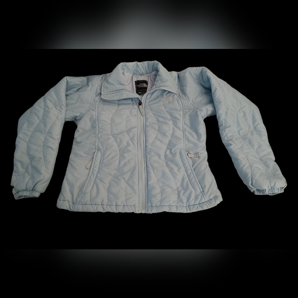 Women's The North Face Lightweight Light Blue Thermoball Quilted Puffer Jacket